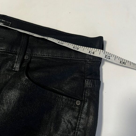 NEW Mother Sz 30 (Fits like a sz 27/28) The Swooner Ankle Wet Paint Coated Denim - Picture 11 of 13